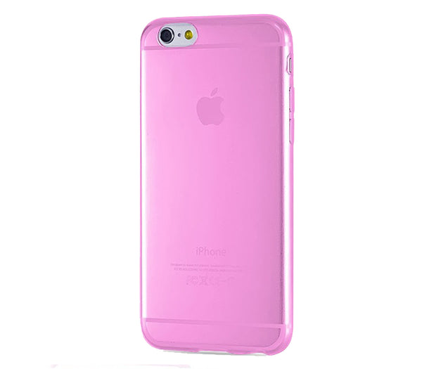 Cover Back Case Ultra Slim 0.3Mm Rosa Trasparente Per iPhone 6 Plus 6S Plus