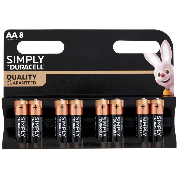 Duracell Simply Batterie Stilo AA 8pz