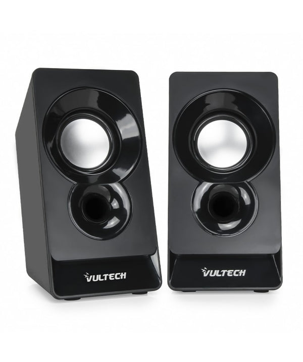 Vultech Casse Acustiche 2.0 autoalimentate USB