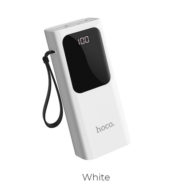 Hoco Power Bank 10000mAh Fast Charge 2x Type C 20W + 1x USB 22.5W Bianco